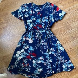 Dynamite Short Sleeve Wrap Dress